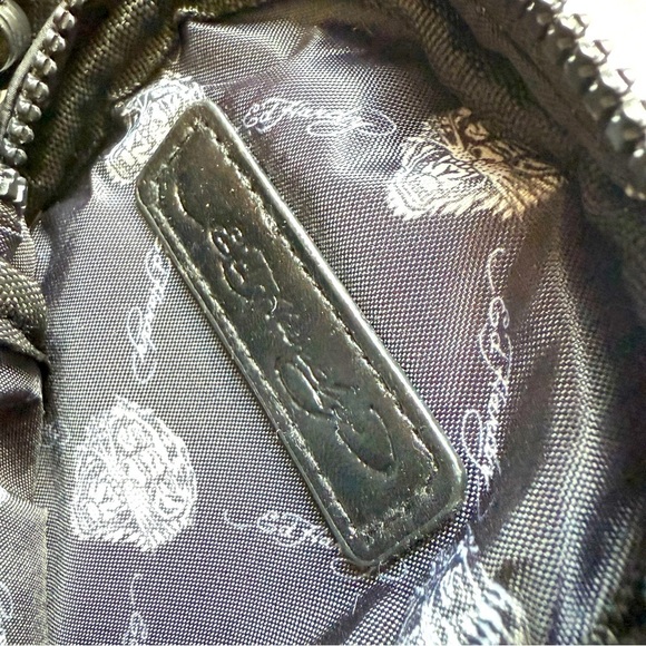 NWOT Ed Hardy Unisex Black/Red Geisha Tattoo Print Nylon Adjustable Crossbody - Picture 4 of 6